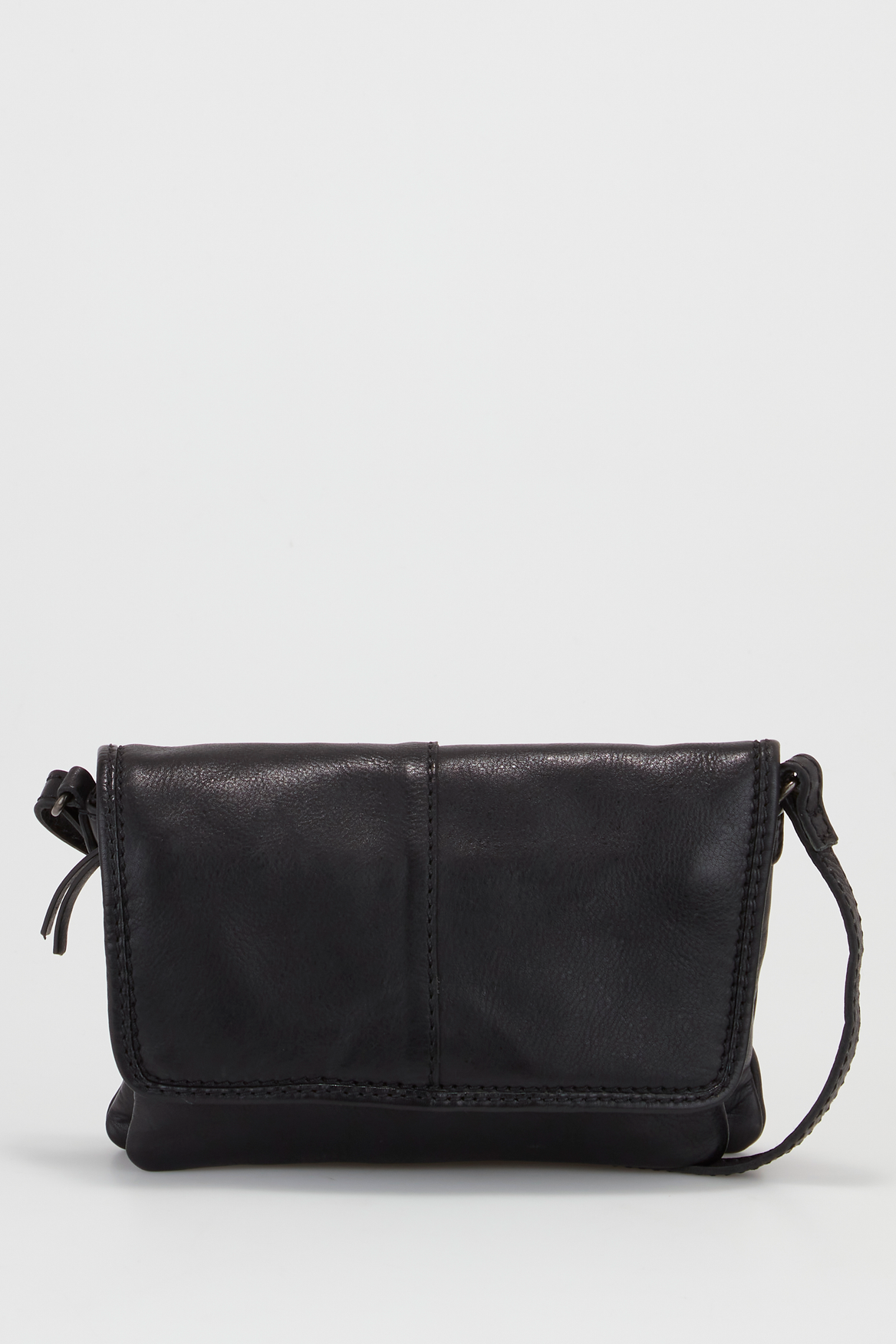 Alba Leather Small Flapover Bag