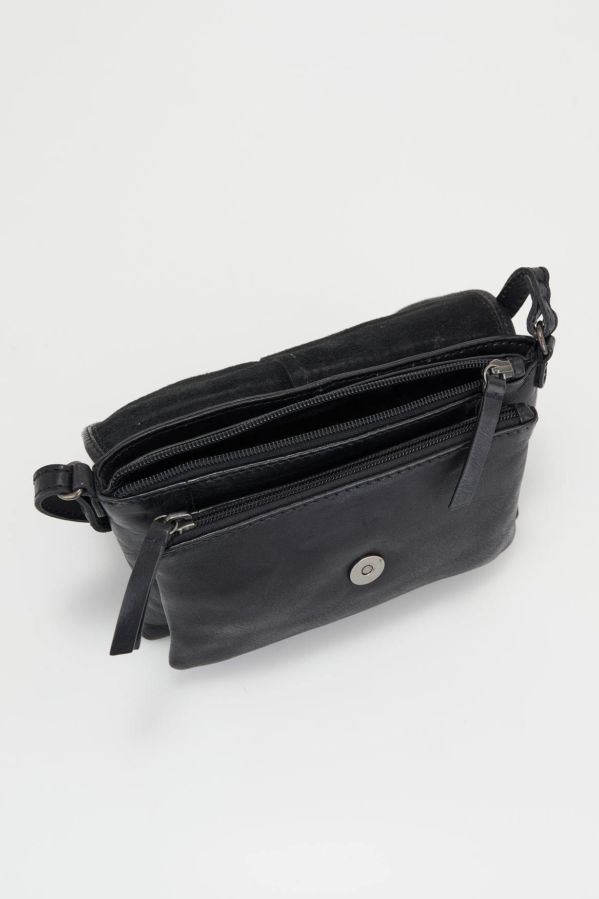 Alba Leather Small Flapover Bag