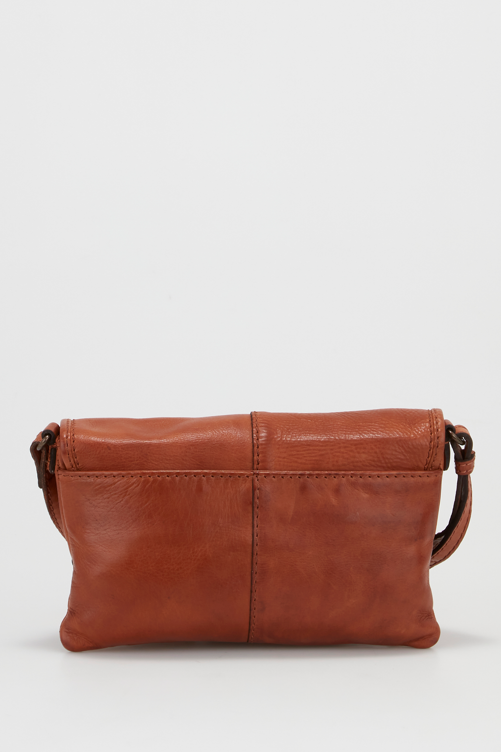 Alba Leather Small Flapover Bag