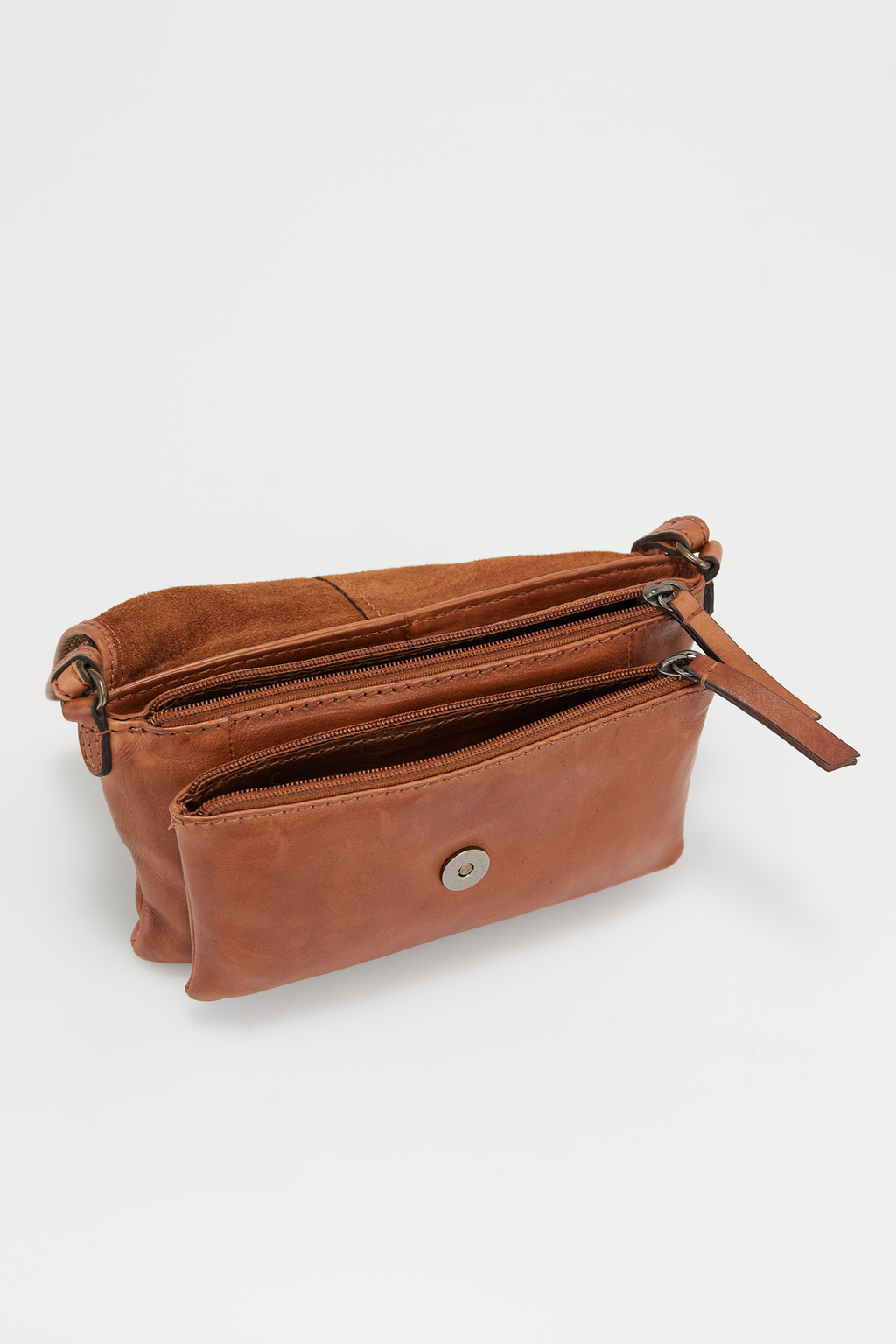 Alba Leather Small Flapover Bag