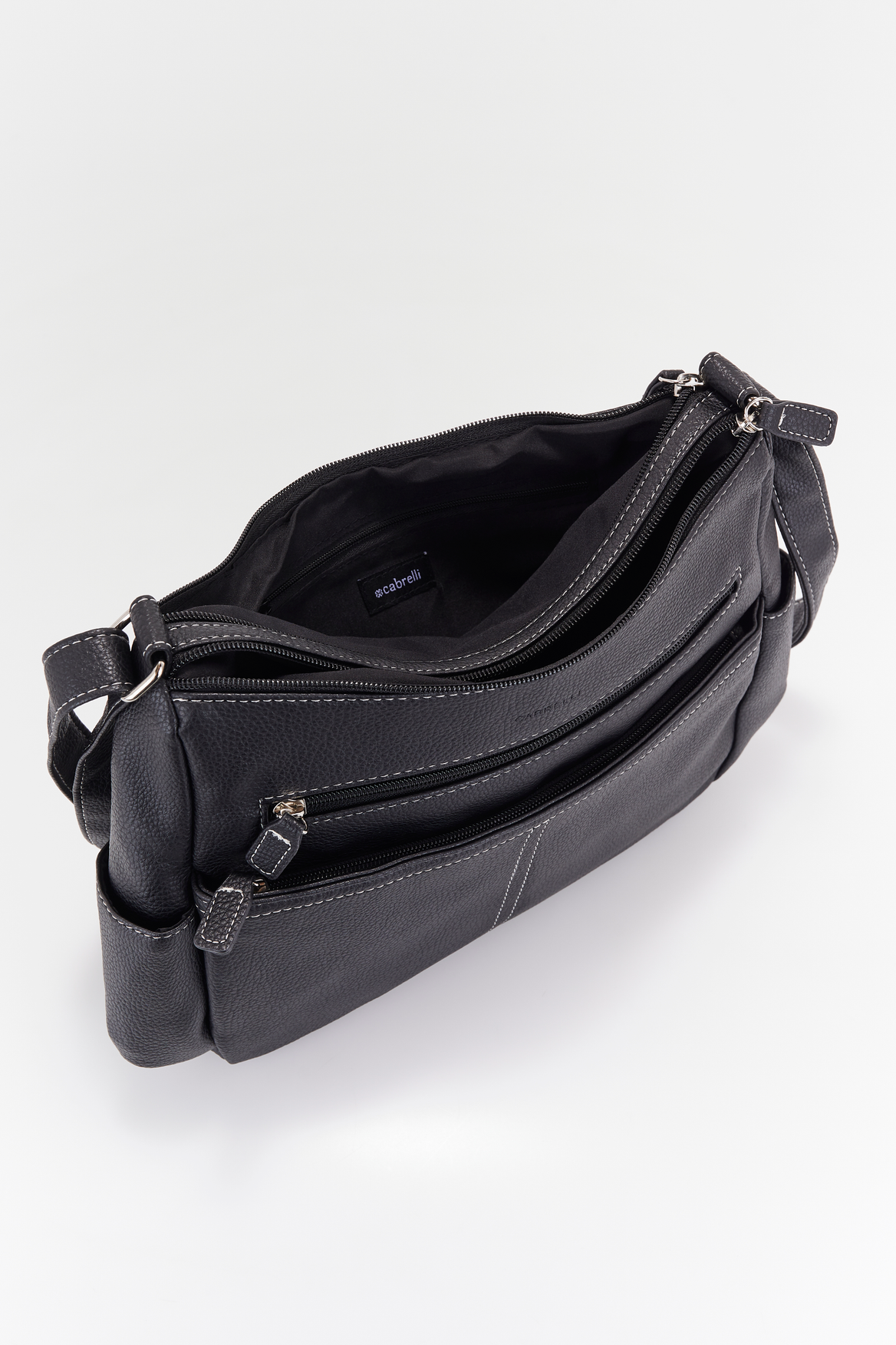 Contrast Stitch Crossbody Bag
