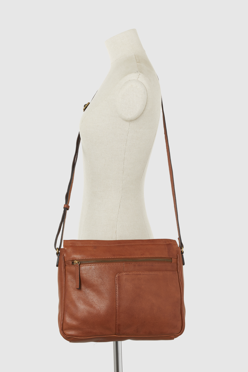 Abi Leather Large Crossbody Bag