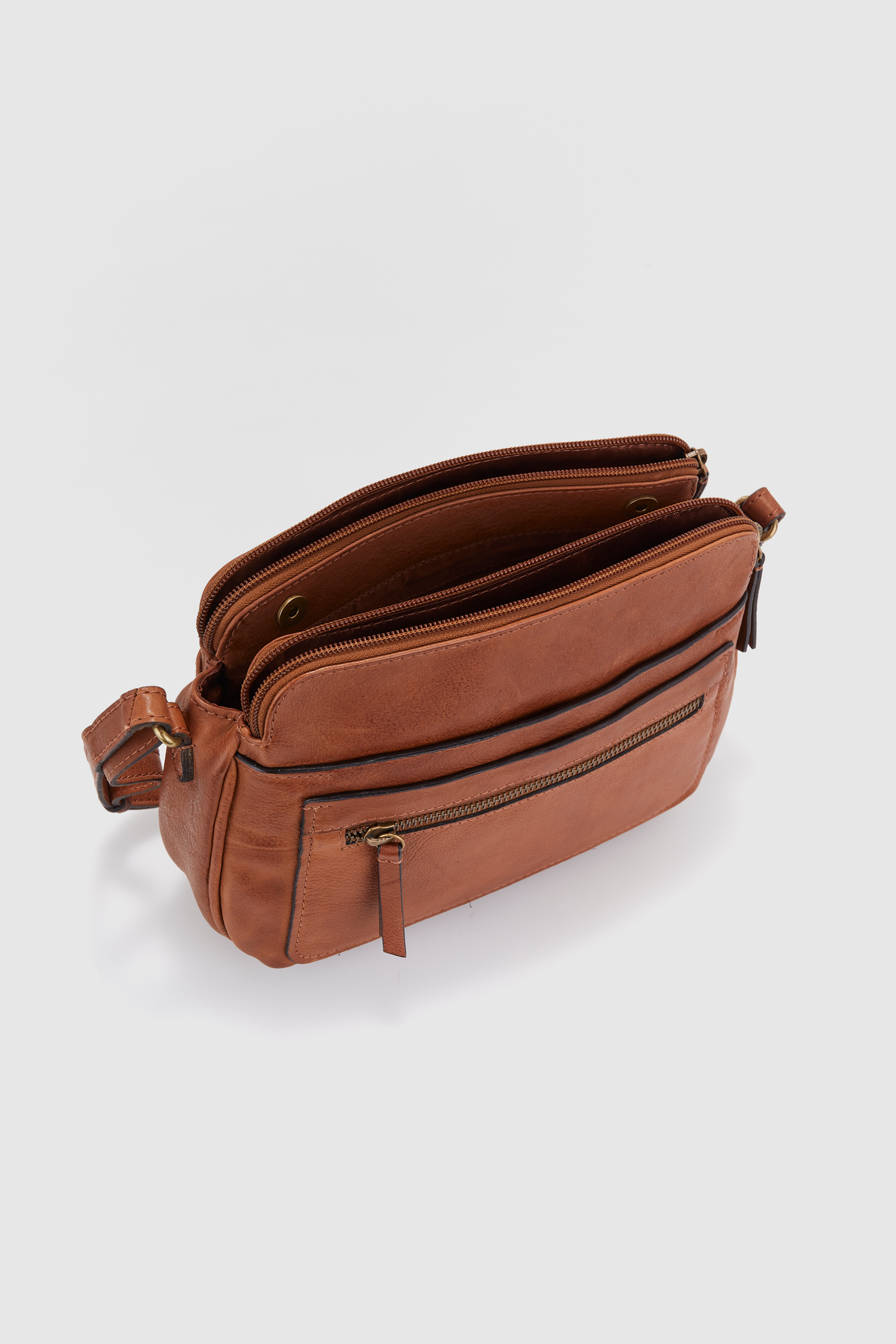 Cai Leather Crossbody Bag